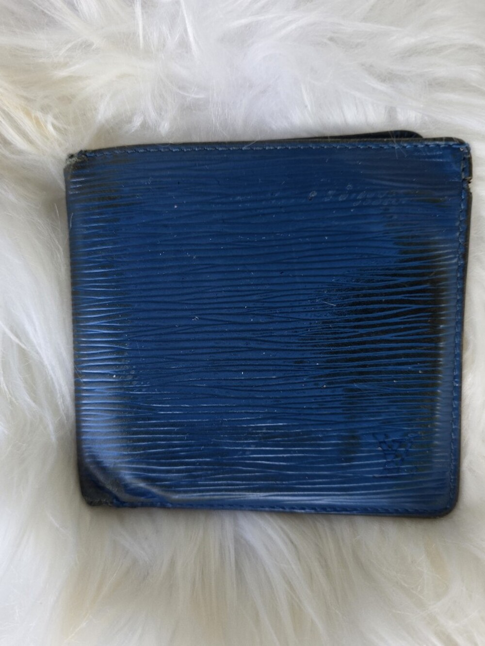 Louis Vuitton Blue Epi Leather Bifold Wallet